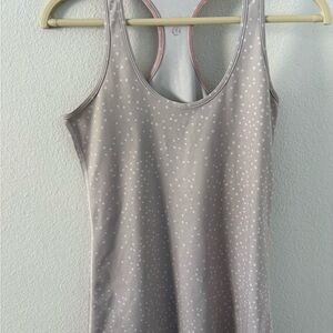 Lululemon Gray Polka Dot Tank Top